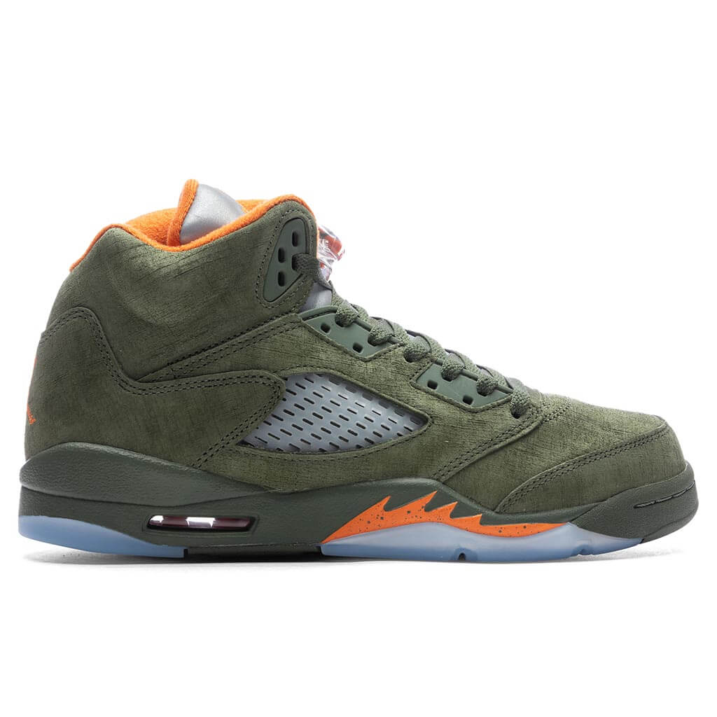 Air Jordan 5 Retro Olive GS Army Olive Solar Orange
