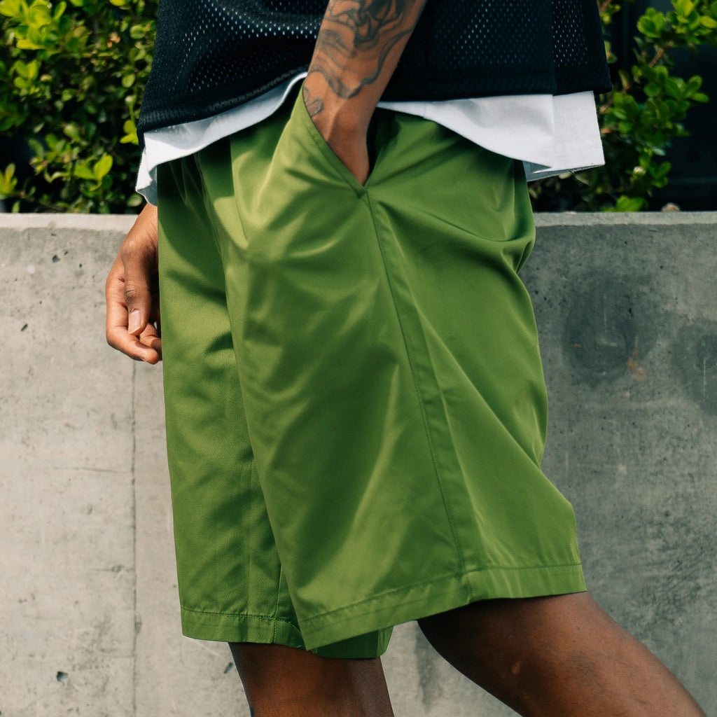 Andre Nylon Short Olive
