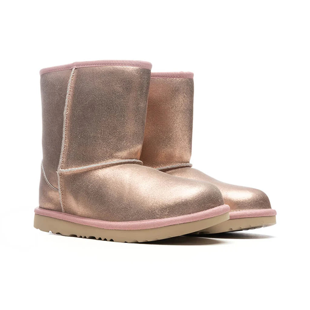 Kids Classic II Boot Metallic Glitter Rose Gold