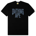 Wild Leopard Pattern NYC Logo Tee Black Navy