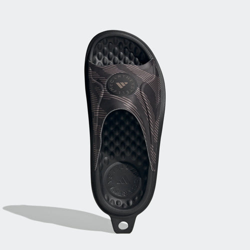 adidas by Stella McCartney Womens Slide Shoes Black Black Tech Earth