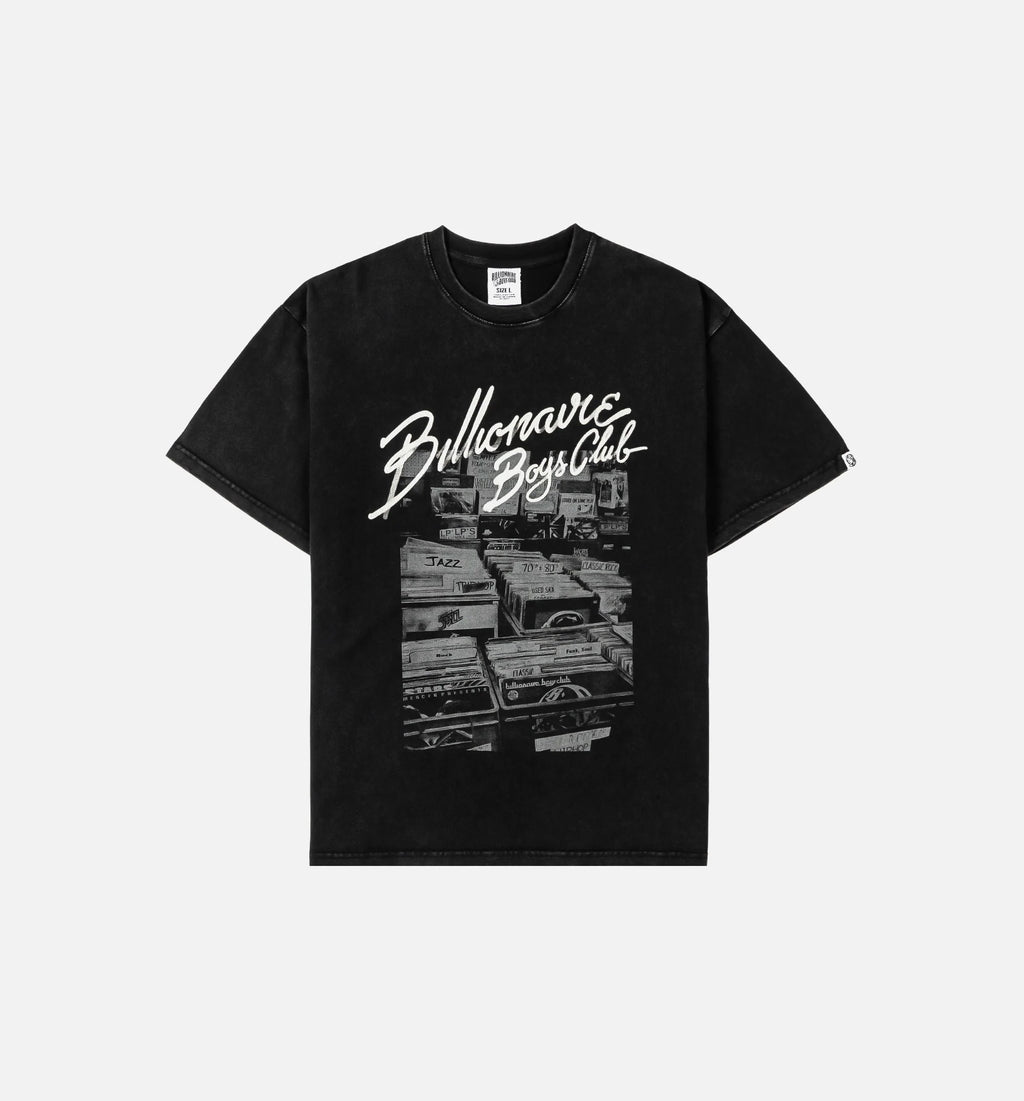 Crates Knit Mens Short Sleeve Shirt Black