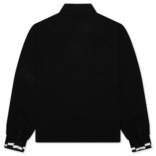 Live Life With Ease Button Up Black