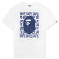 Bape Logo Monogram Tee White