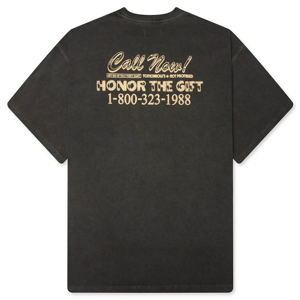 Procastination Hotline S S Tee Black