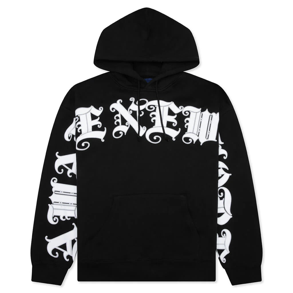 Old English Hoodie Black