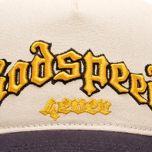 GS Forever Trucker Hat Bone Yellow Navy