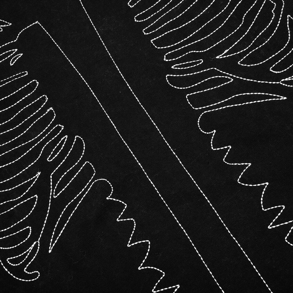 Vanson Bones Waffle T Shirt Black