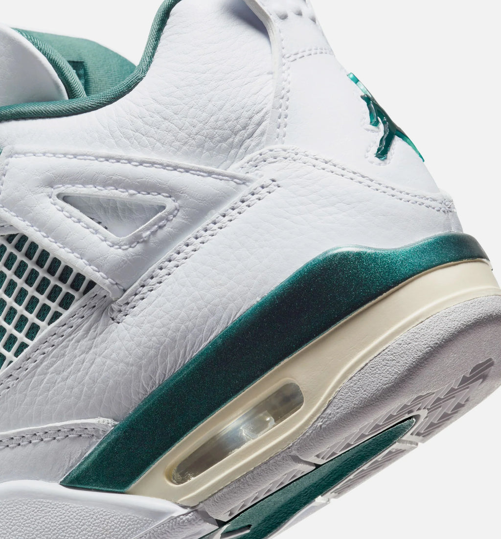 Air Jordan 4 Retro Oxidized Green Grade School Lifestyle Shoe White Oxidized Green White Neutral Grey Free Shipping