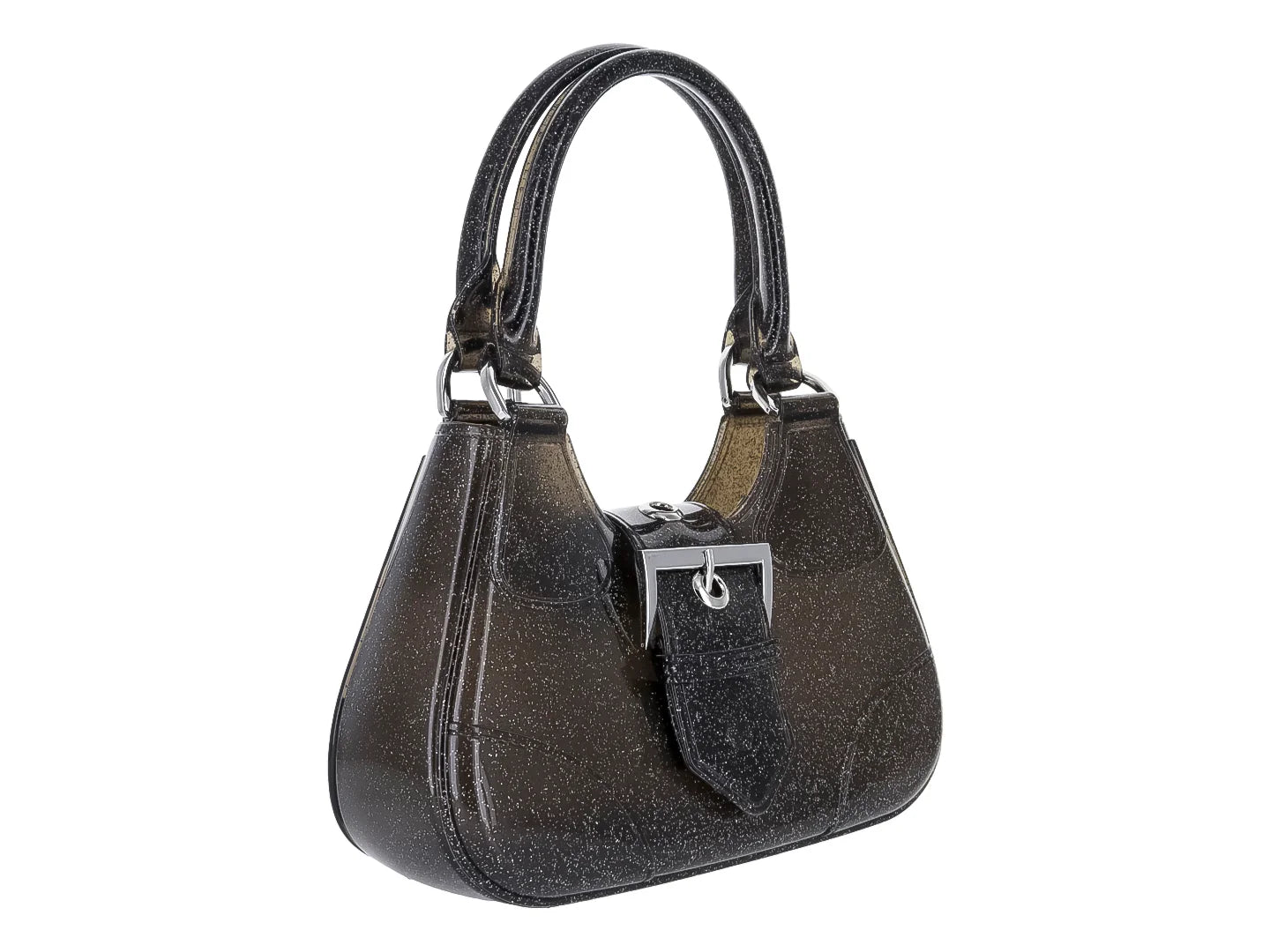 Bolso de Hombro ROZE Negro Glitter para Mujer