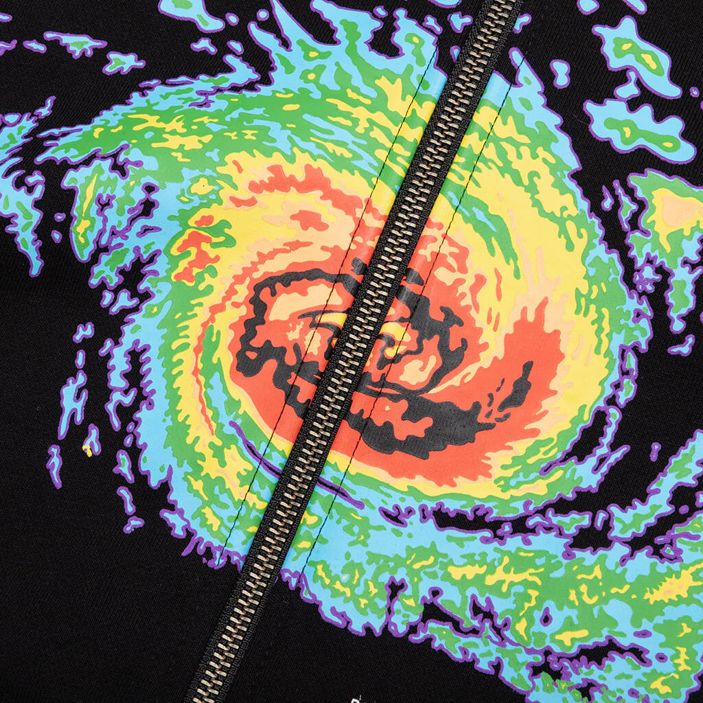 Spiralling Hoodie Black