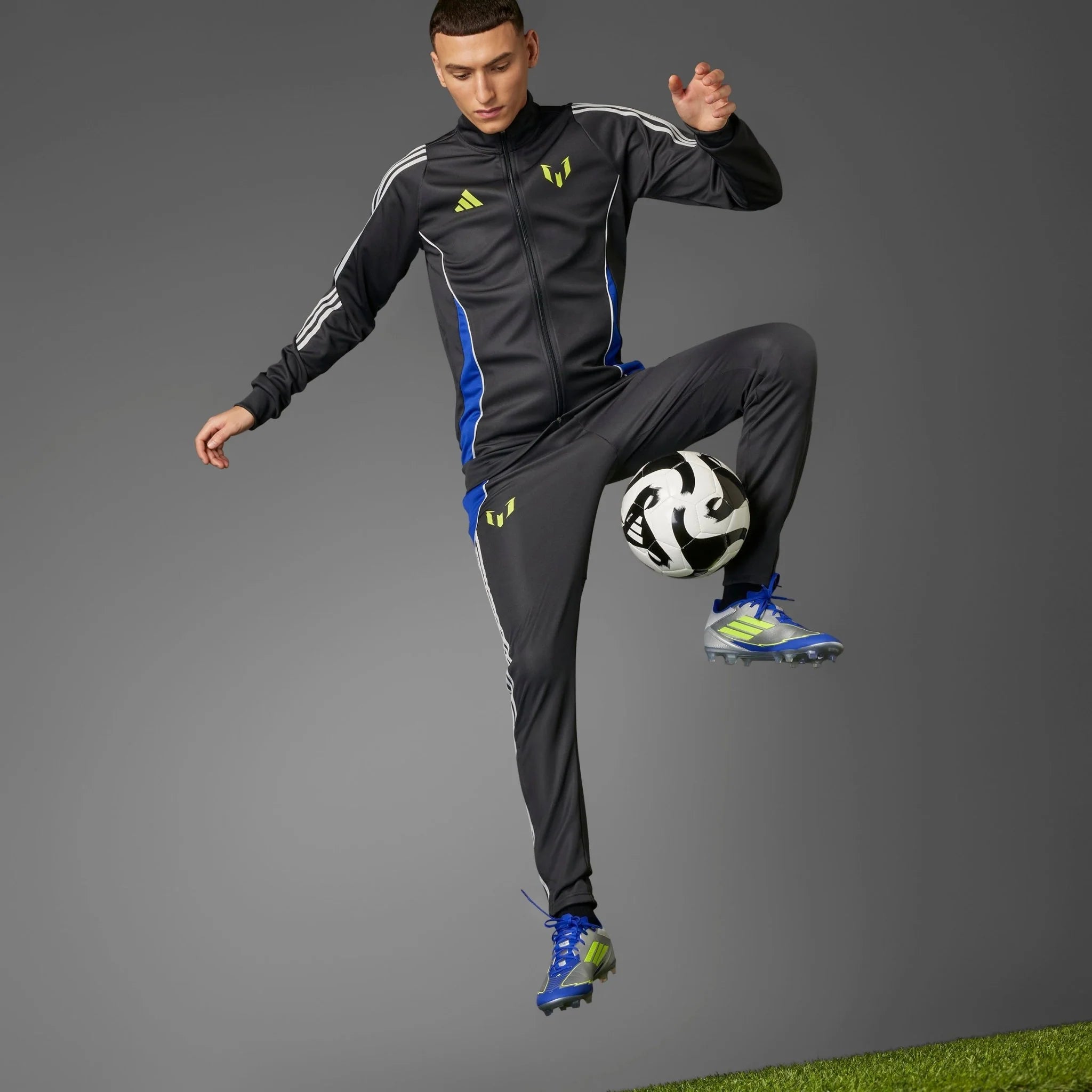 adidas F50 League Messi Firm Multi Ground Boots Silver Yellow