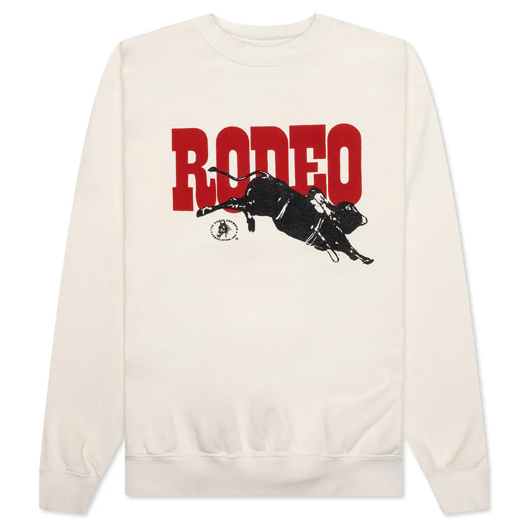 Go Rodeo Crewneck Bone