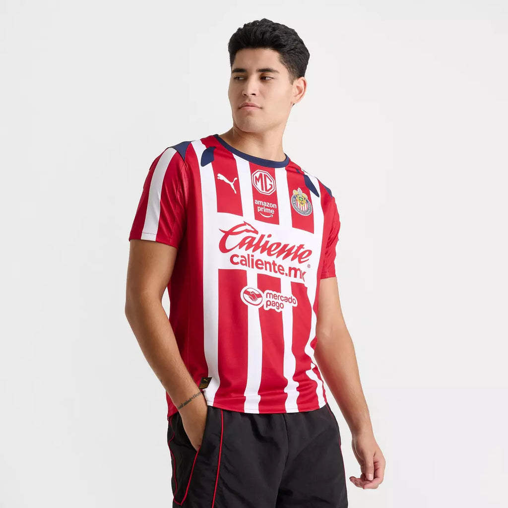 PUMA Mens Chivas Home Soccer Jersey 25 26 Red