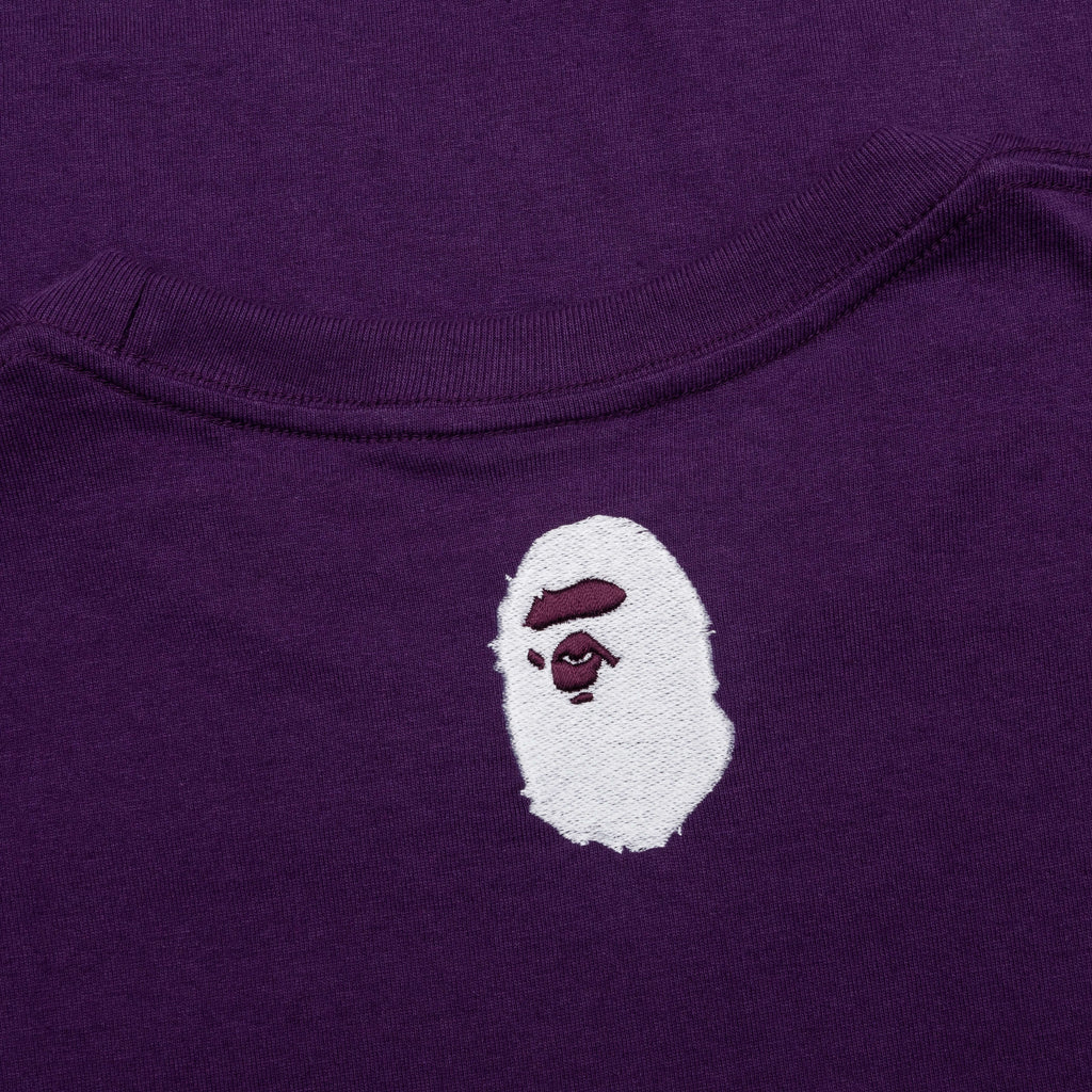 A Bathing Ape Logo Tee Purple