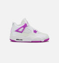 Air Jordan 4 Retro Hyper Violet Grade School Lifestyle Shoe White Hyper Violet