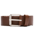 Script Belt Cognac Silver