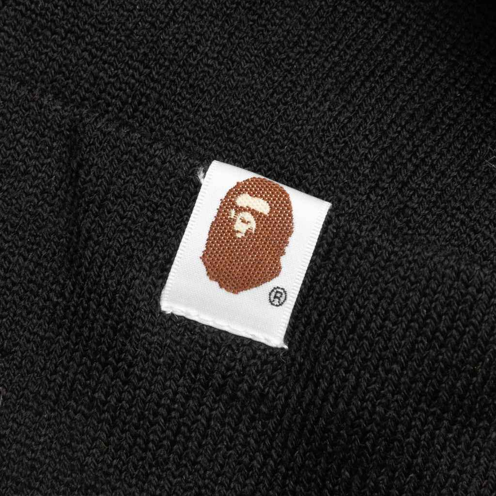 Bape Patch Knit Cap Black