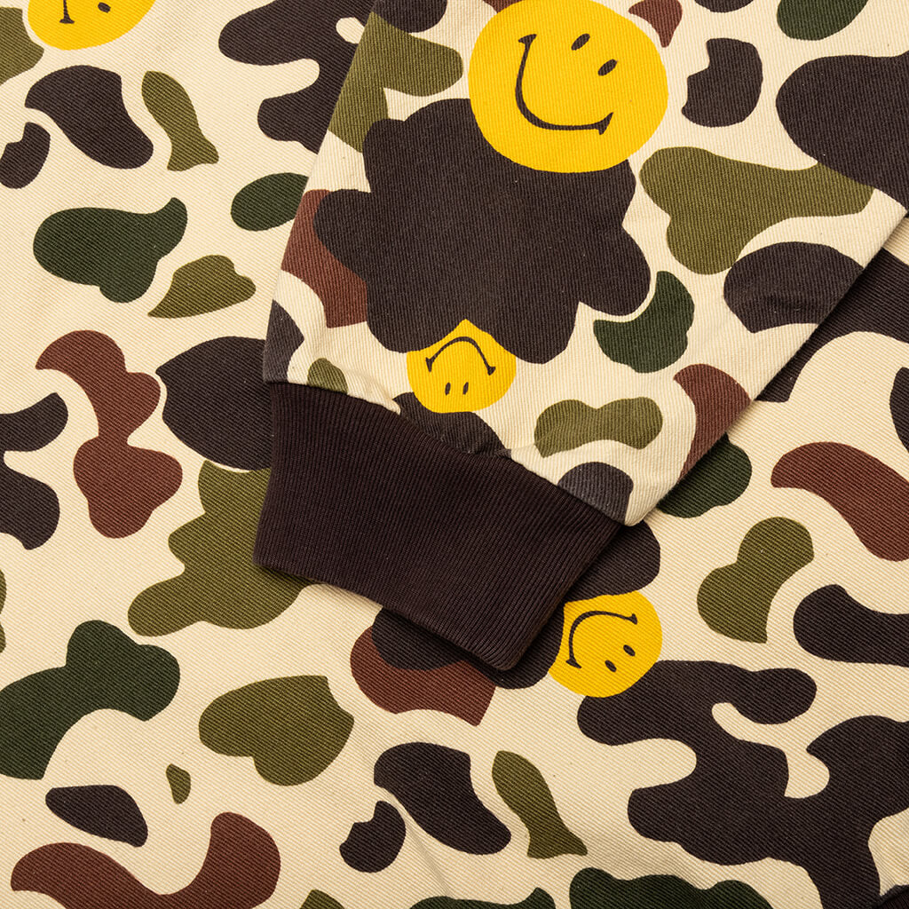 Smiley Camo Zip Jacket Woodland