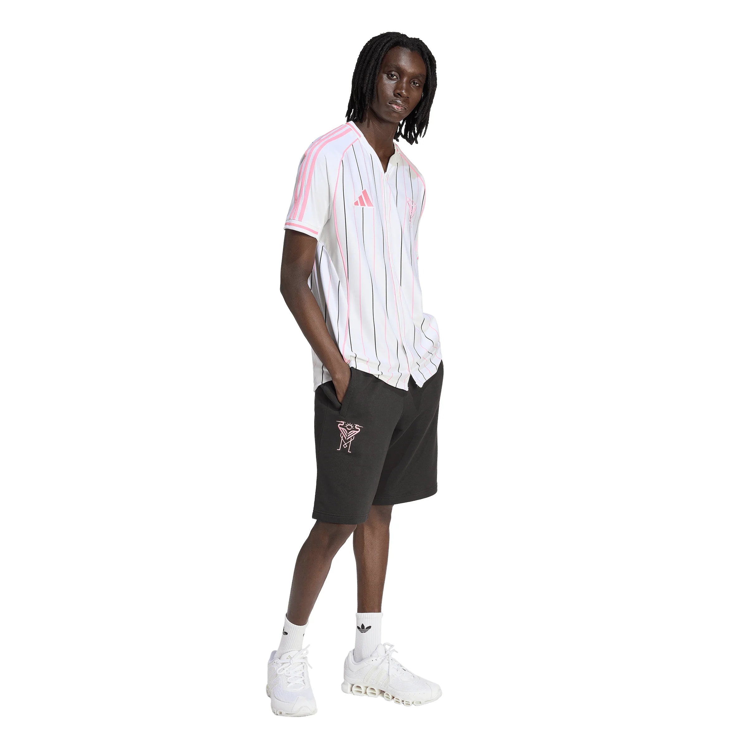 adidas Inter Miami CF Mens Baseball Jersey 2026 White Pink