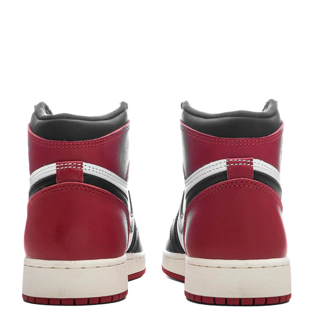Air Jordan 1 Retro High OG Black Toe Reimagined GS White Black Varsity Red Sail