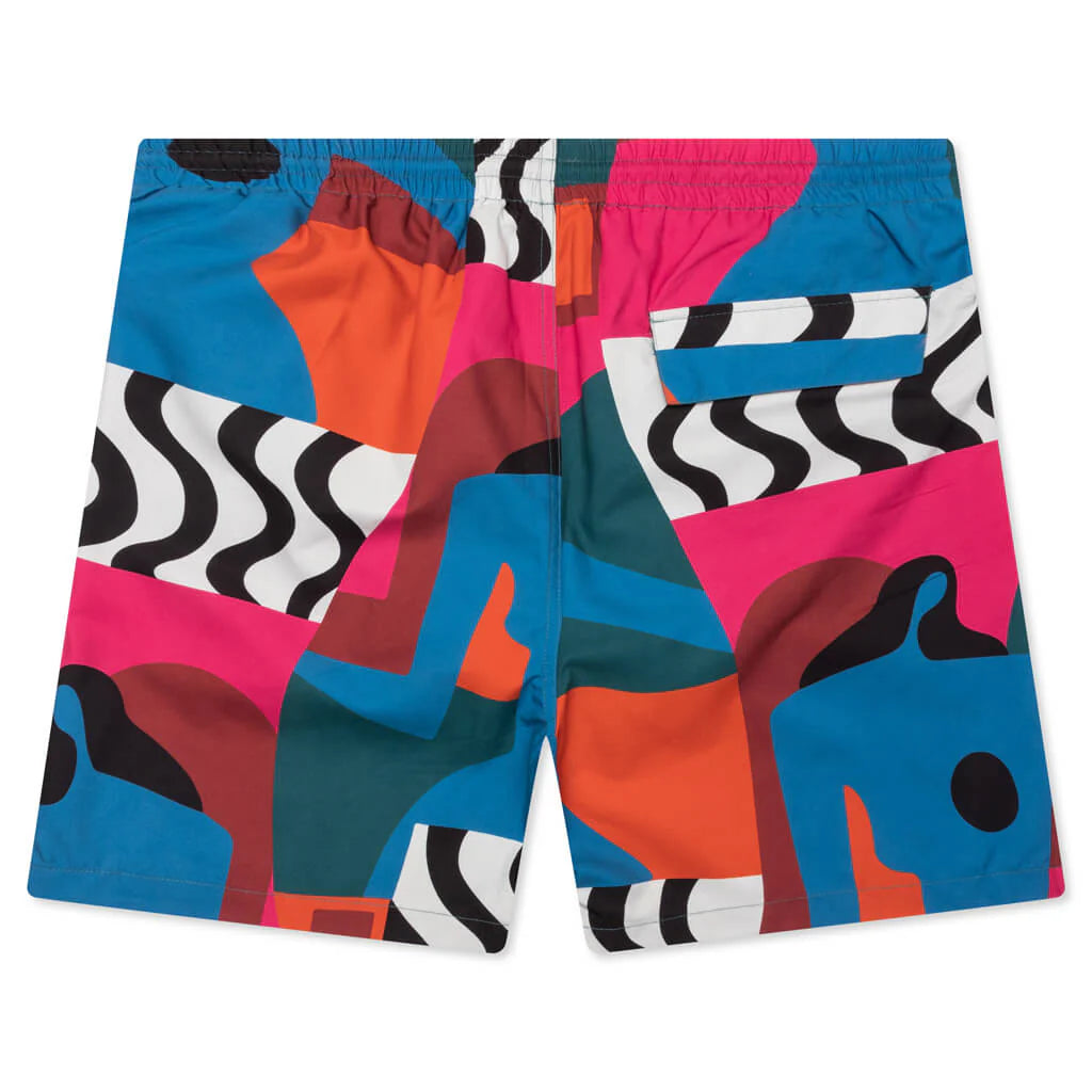 Distorted Water Swim Shorts Multi