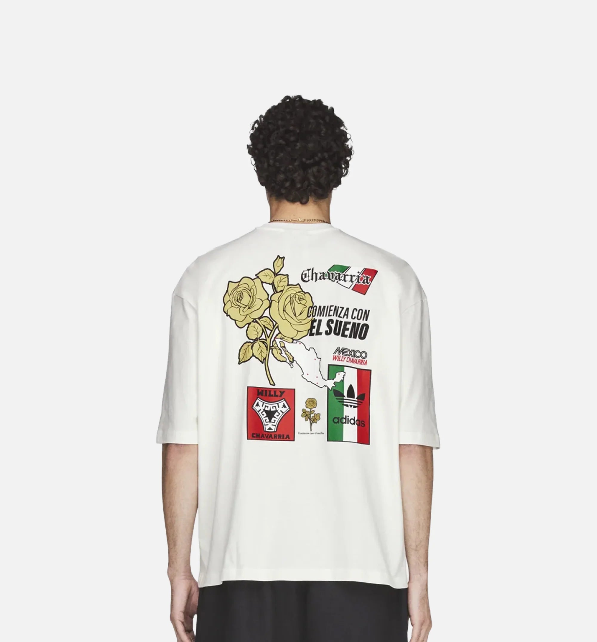 Chavarria Graphic Mens Short Sleeve Shirt Off White
