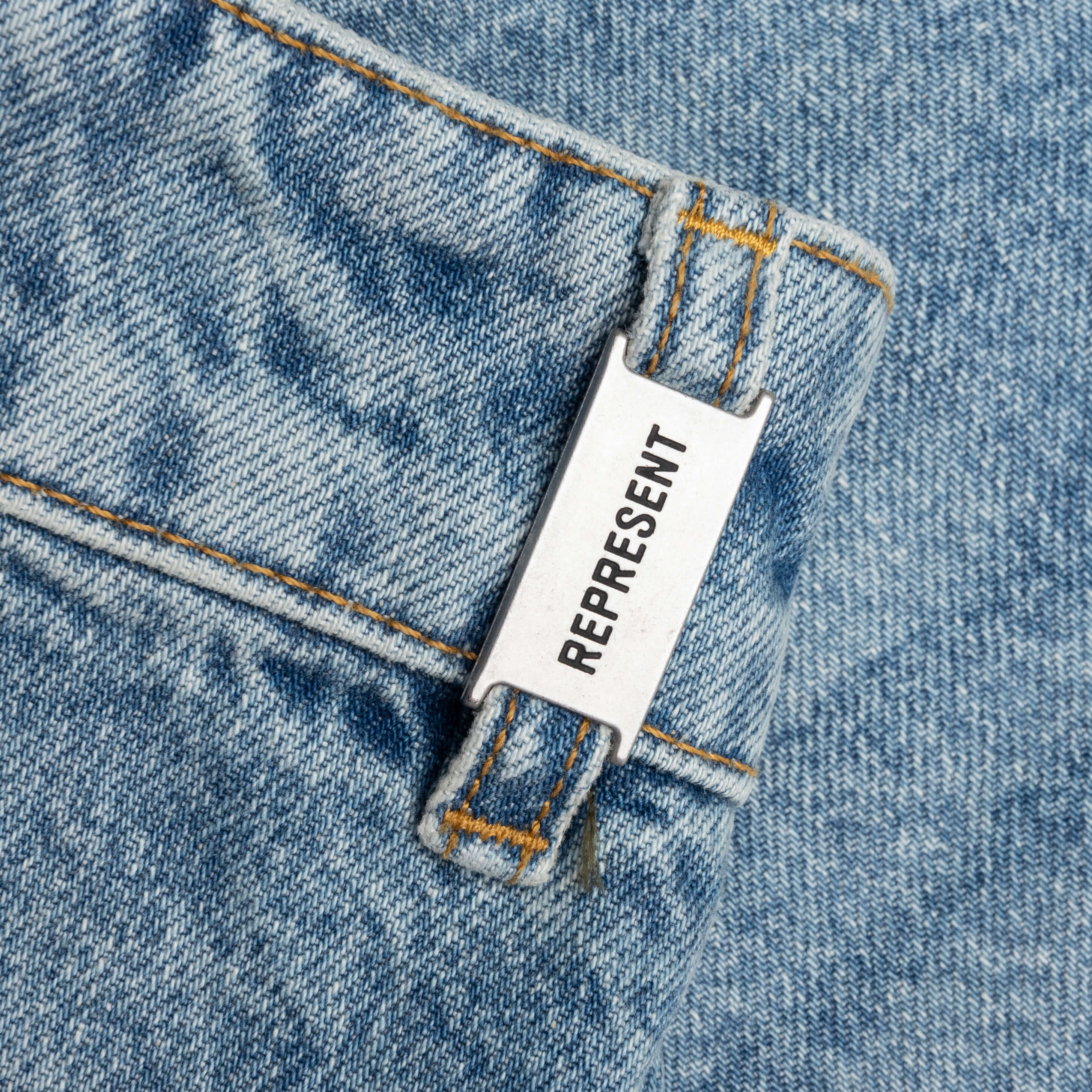 Tailored Denim Shorts Blue