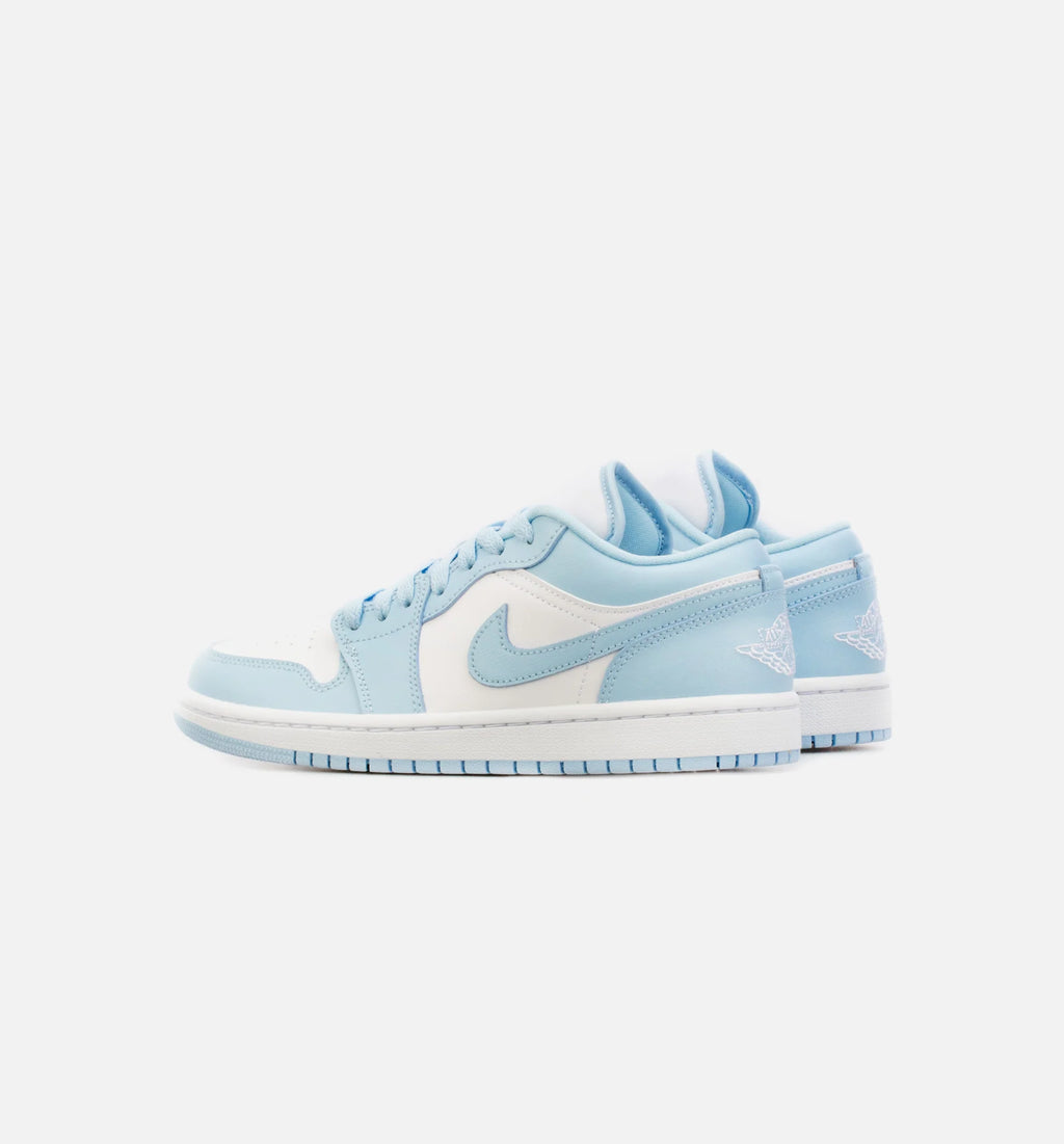 Air Jordan 1 Low Ice Blue Womens Lifestyle Shoe White Blue Limit One Per Customer