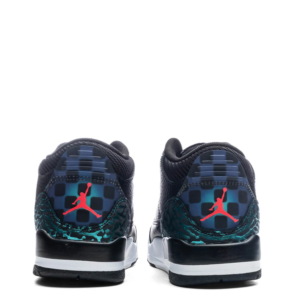 Air Jordan 3 Retro PS Moto Black Siren Red Hyper Jade
