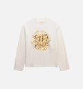 I Can See Through Your Bullshit Crew Mens Long Sleeve White