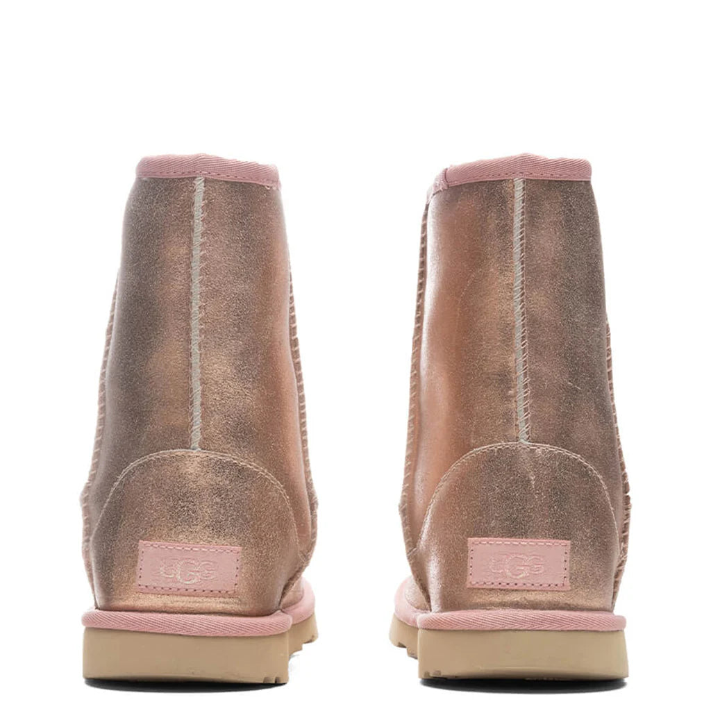 Kids Classic II Boot Metallic Glitter Rose Gold