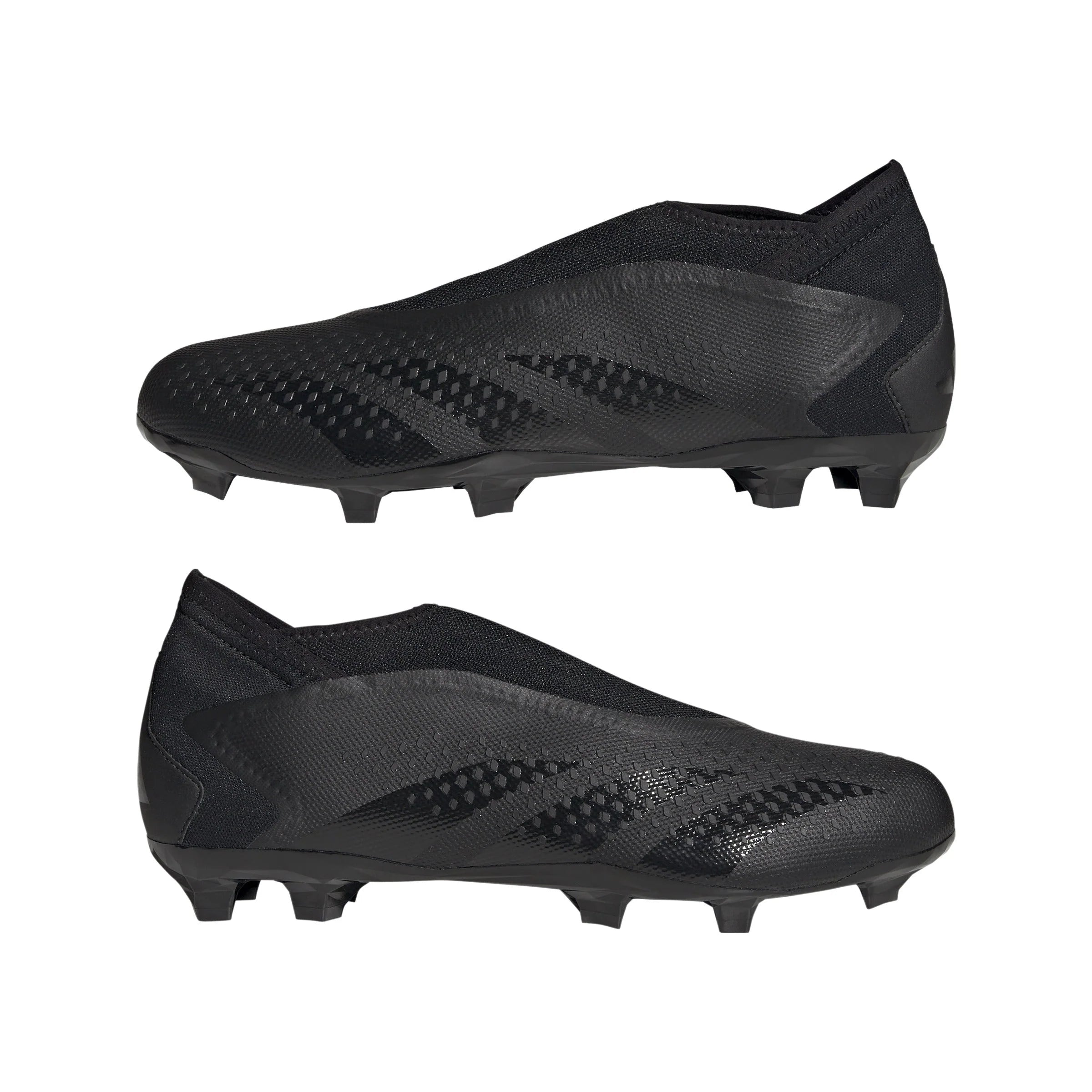 adidas Predator Accuracy3 Laceless FG Firm Ground Soccer Cleats Black Black