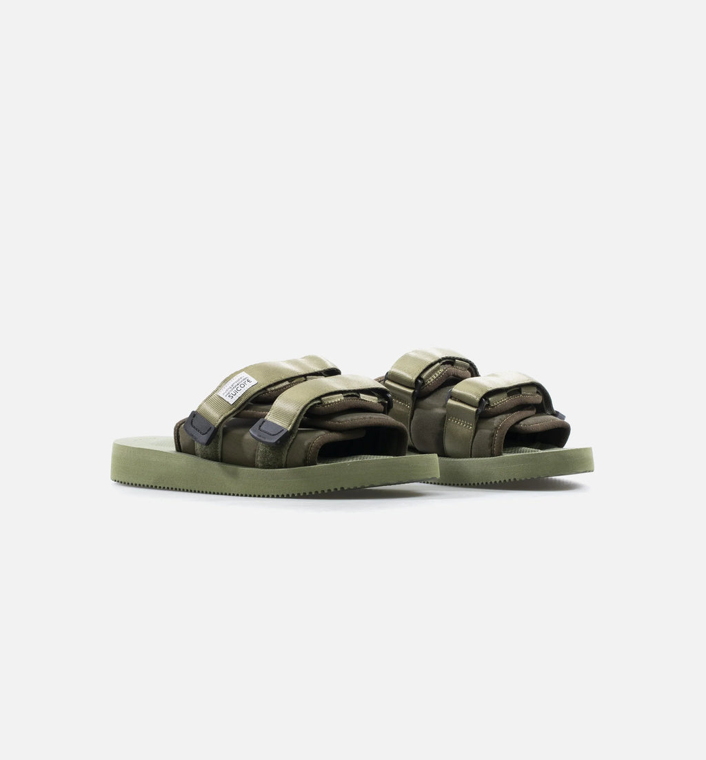 Double Strap Moto Cab Mens Lifestyle Slide Sandal Olive