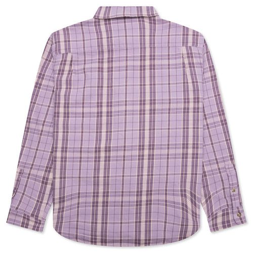Stones Plaid Shirt Lavender