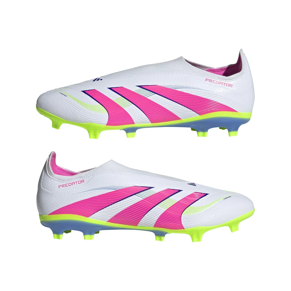 adidas Predator League Laceless Firm Multi Ground Boots White Pink