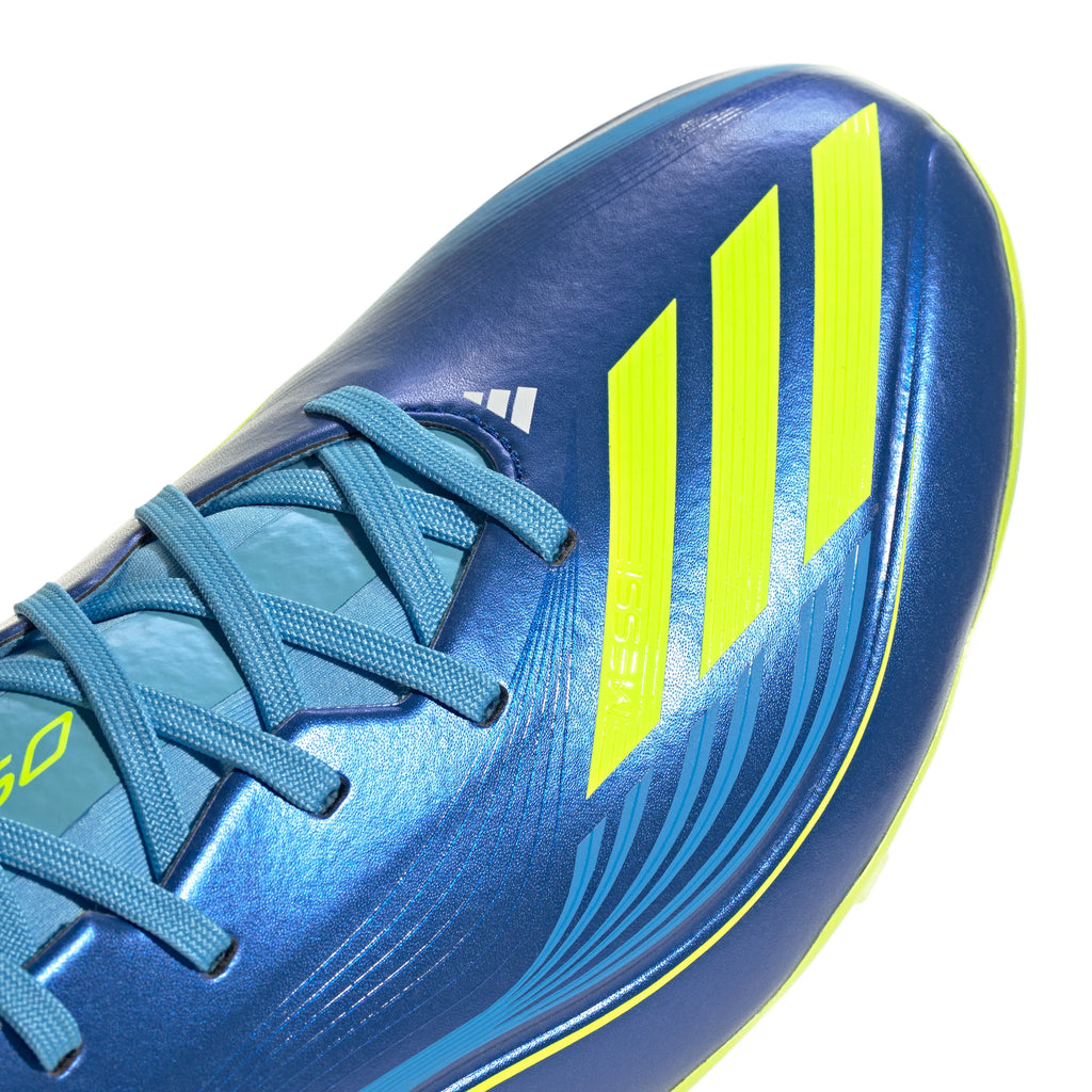 adidas F50 Messi League FG MG Mens Soccer Cleats Royal Blue Yellow Blue