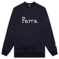 Weird Trad Logo Crew Neck Sweatshirt Dark Navy