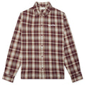 Wordmark Button Up Burgandy