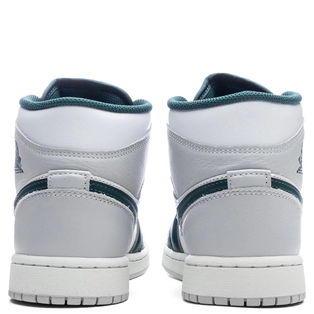 Air Jordan 1 Mid SE White Oxidized Green Sail