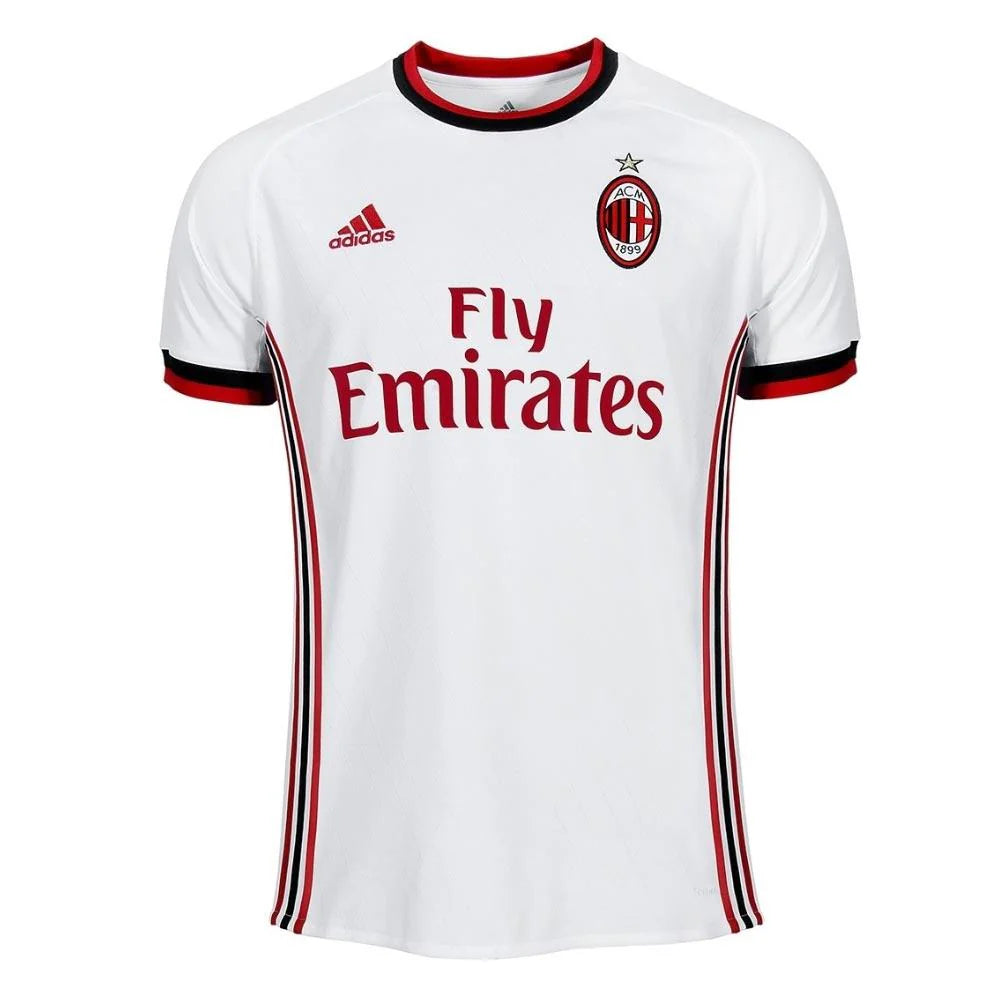 adidas AC Milan Away Jersey 17 White Red Black