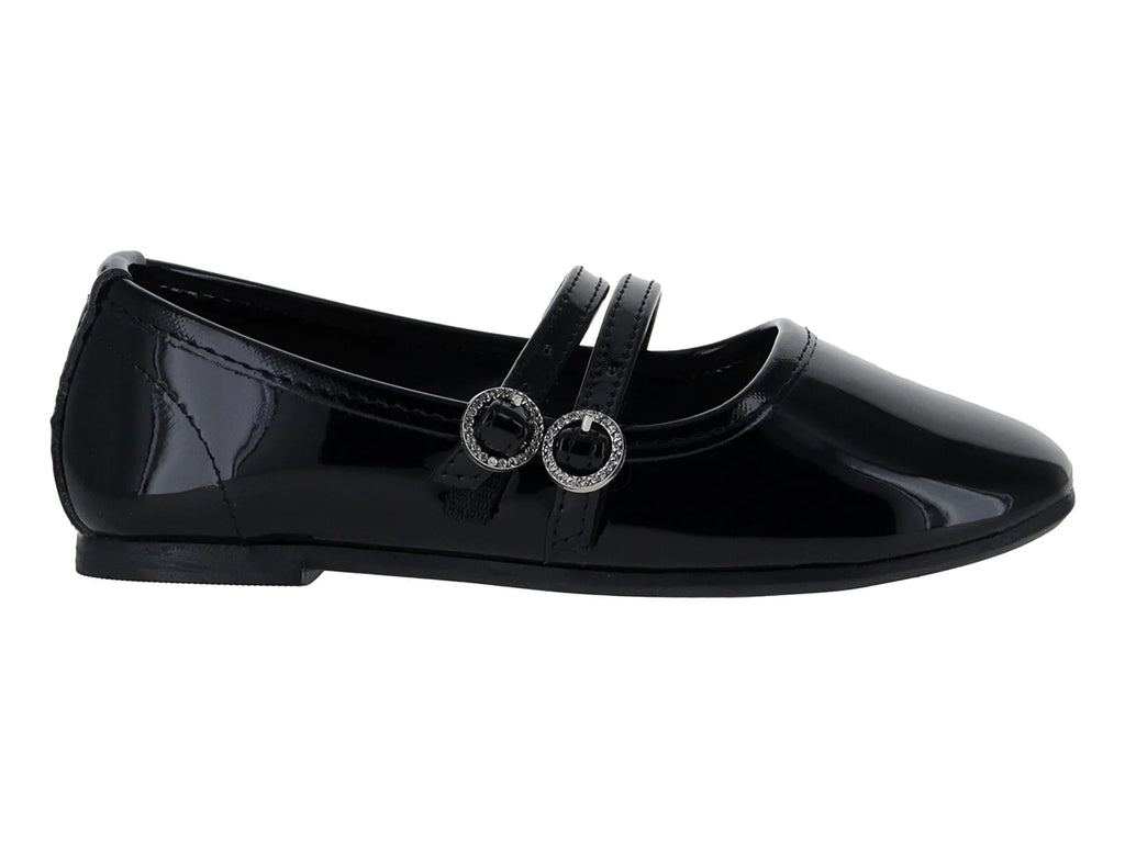Ballerinas Roze de Charol Negro para Niña