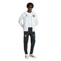 adidas Charlotte FC Tiro Travel Full Zip Mens Soccer Windbreaker White Blue