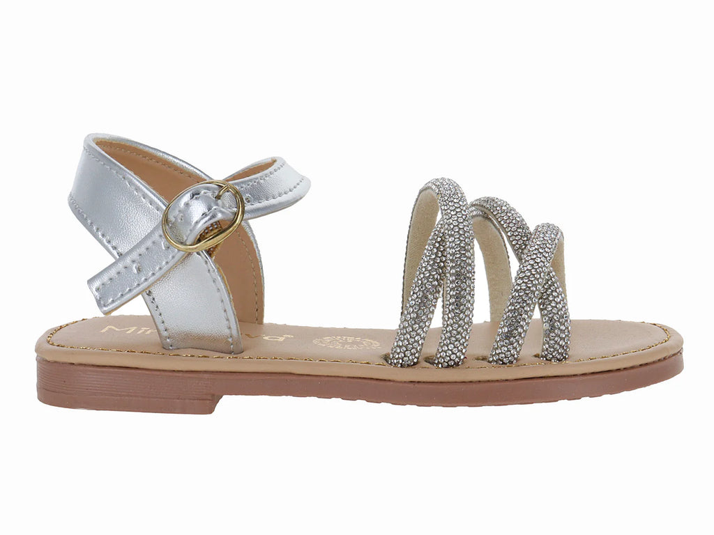 Sandalias Miroslava Plata para Niña