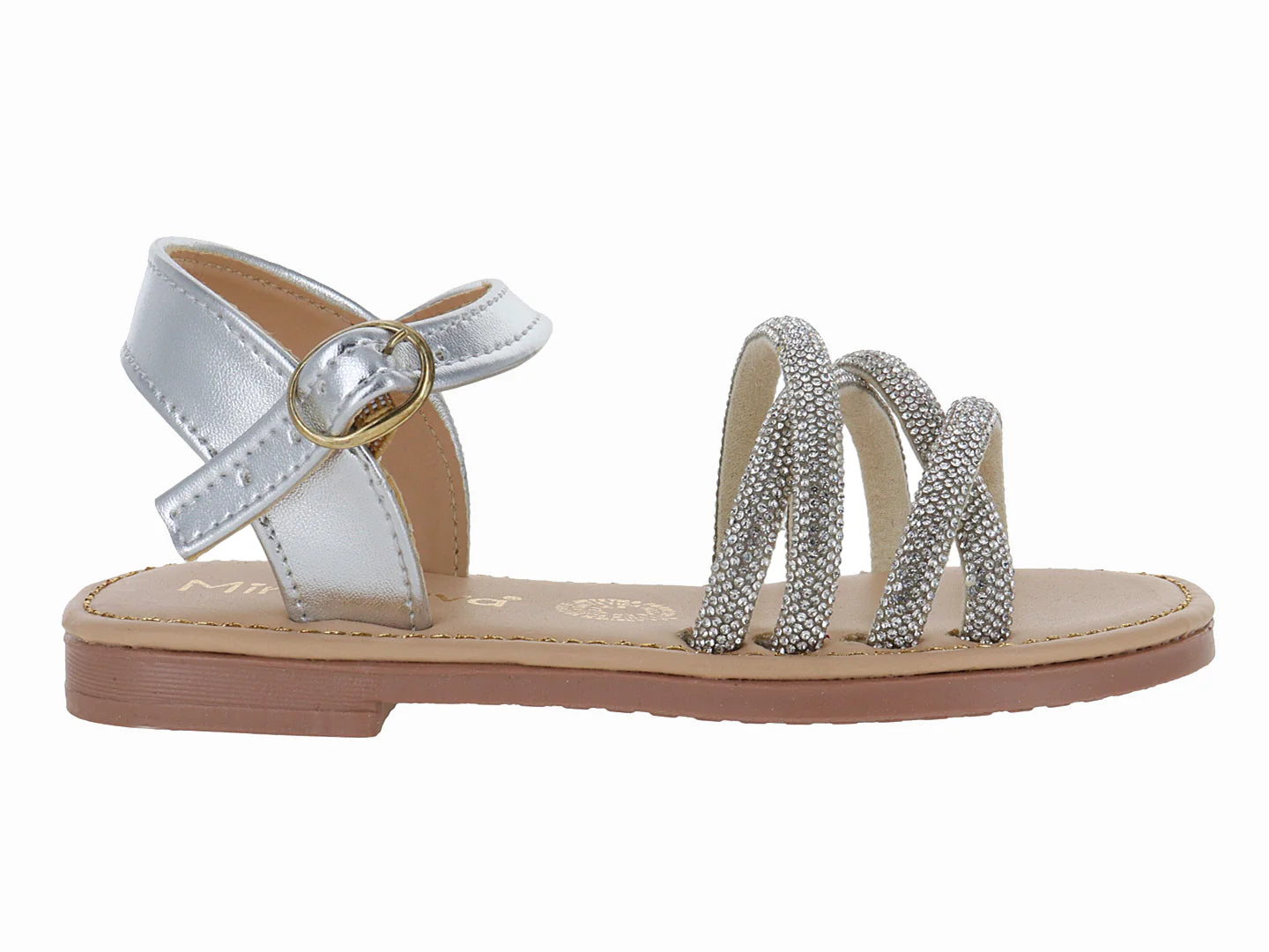 Sandalias Miroslava Plata para Niña