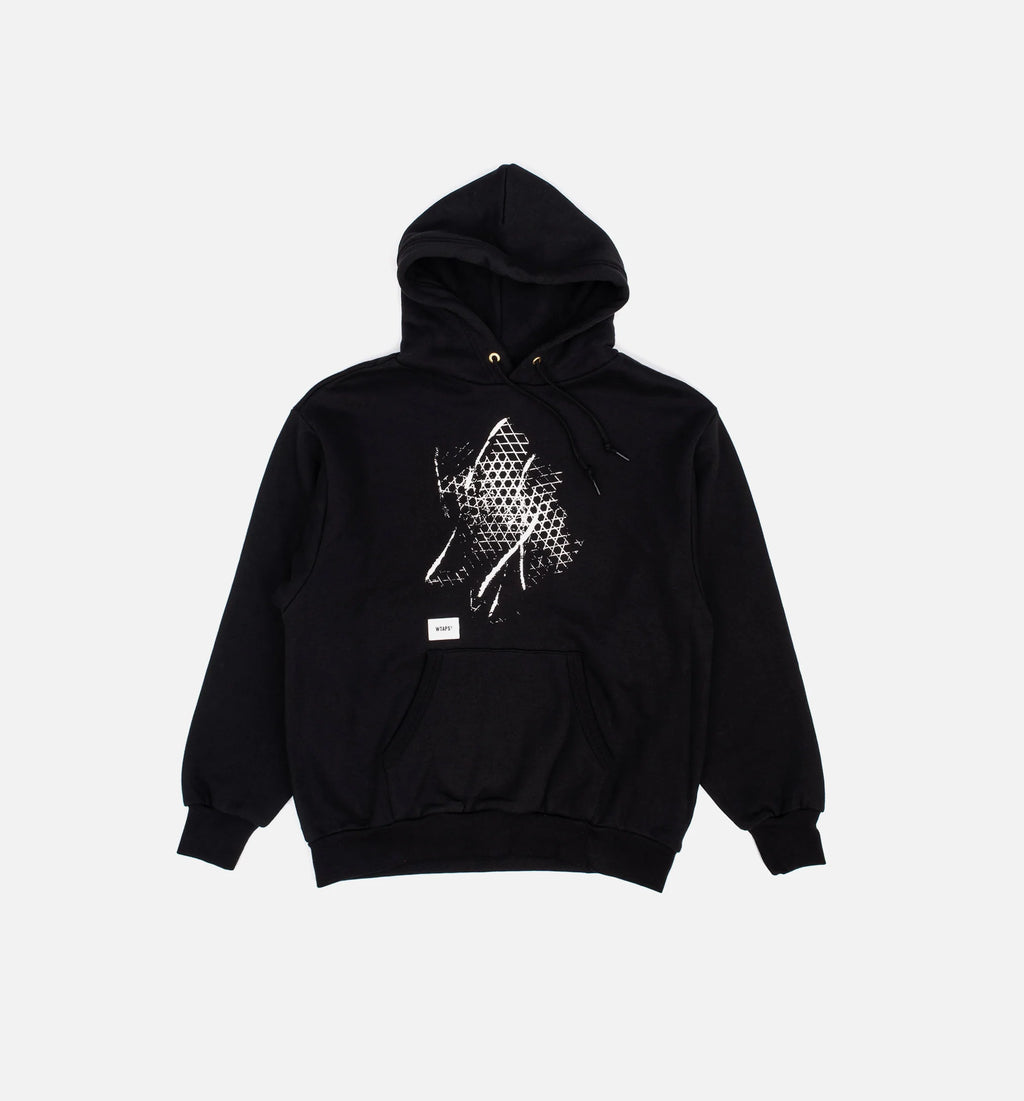 X WTAPS Pullover Mens Hoodie Black White