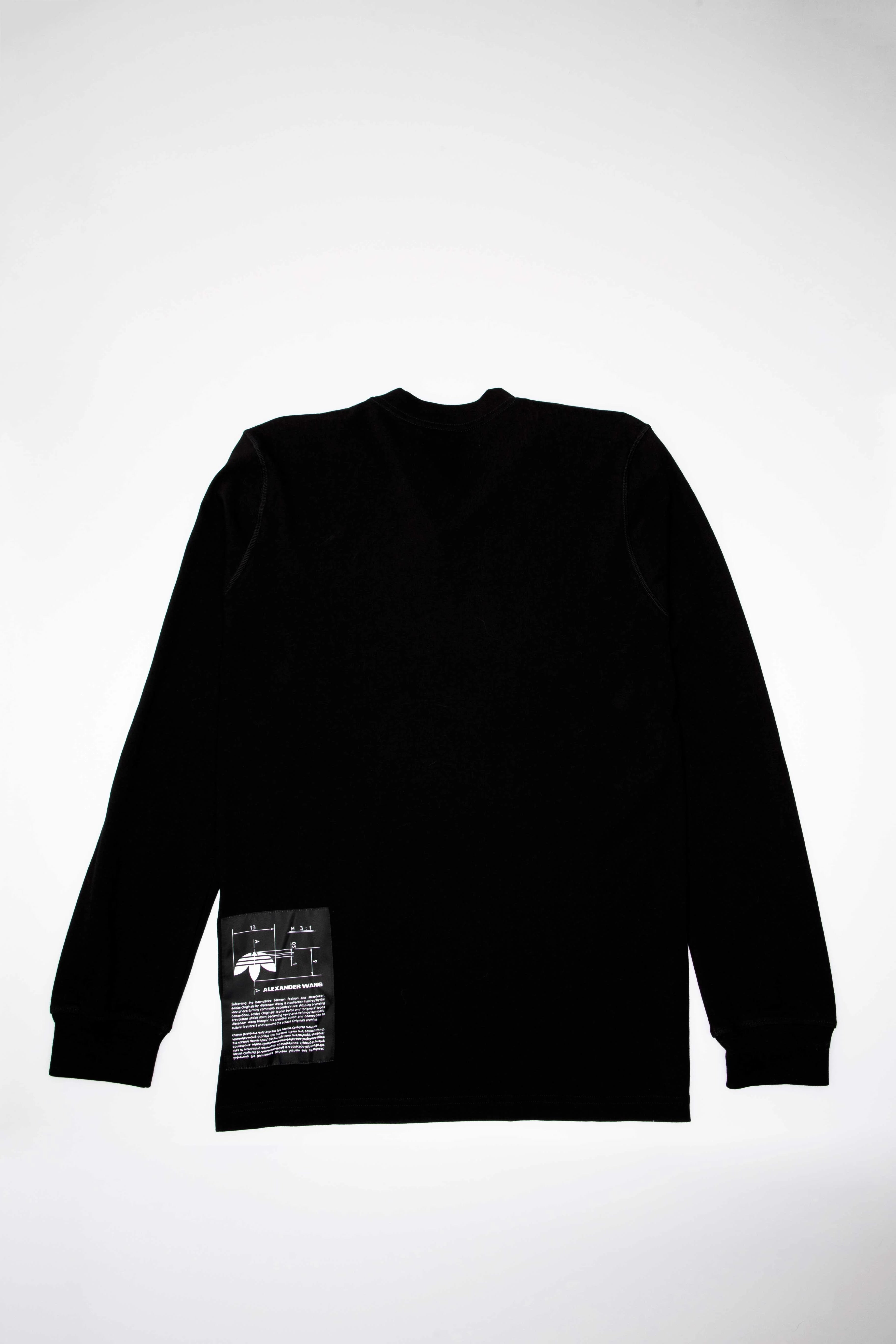 Alexander Wang X adidas Collection AW Mens Long Sleeve Shirt Black White