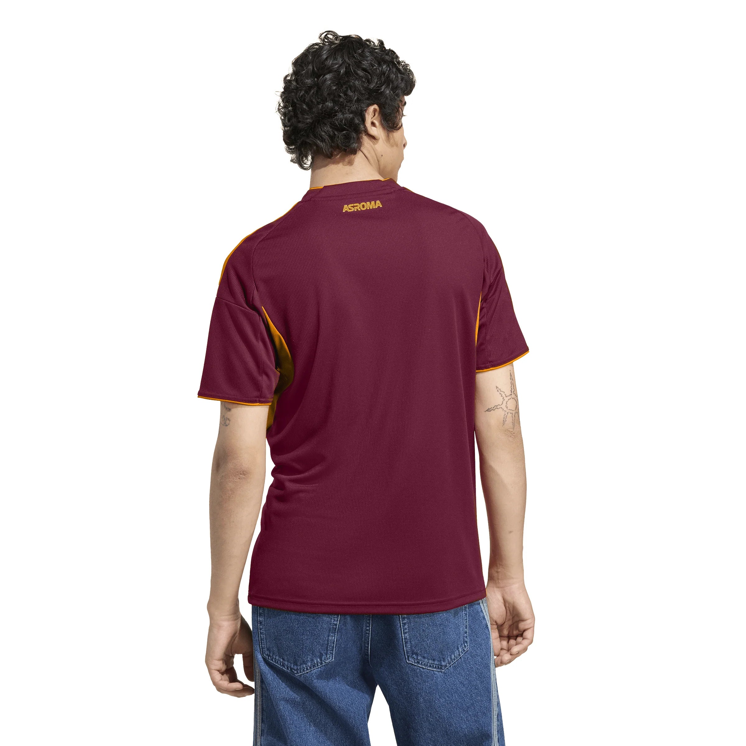 adidas Mens AS Roma Home Soccer Jersey 25 26