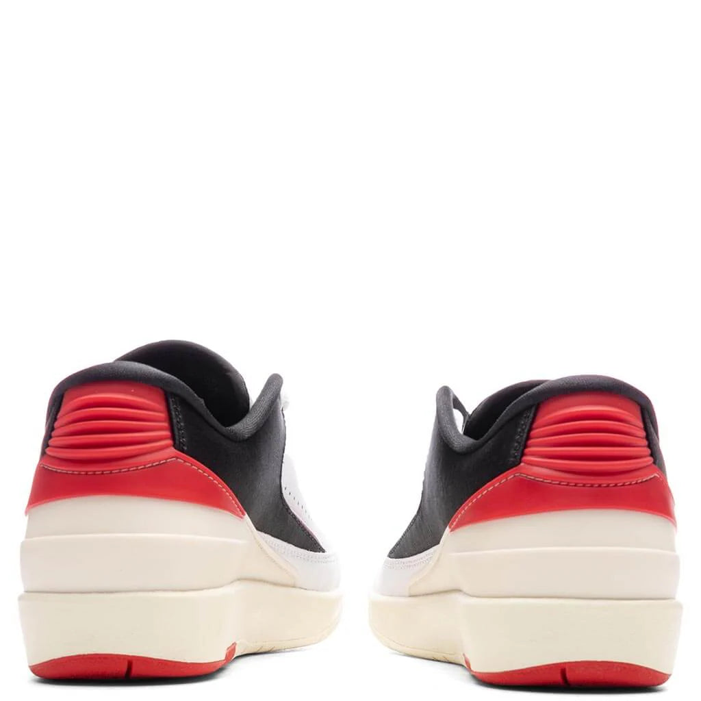 Womens Air Jordan 2 Retro Low White University Red Coconut Milk