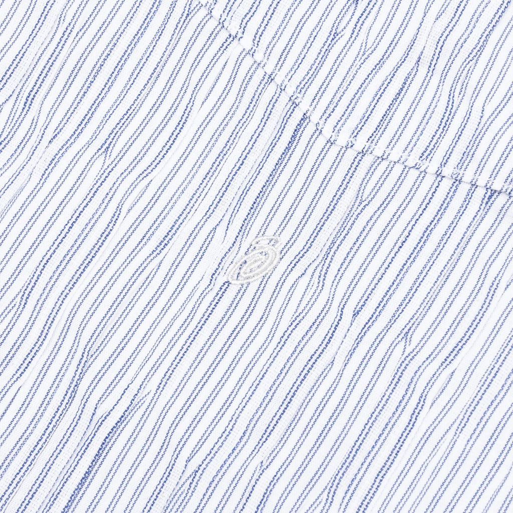 Wavy Striped Shirt Blue